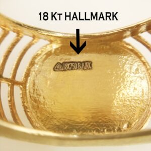 Fine Jewelry 18 Kt Hallmark  Solid Yellow Gold Men'S Ring Size 8-12