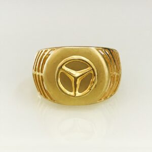 Fine Jewelry 18 Kt Hallmark  Solid Yellow Gold Men'S Ring Size 8-12