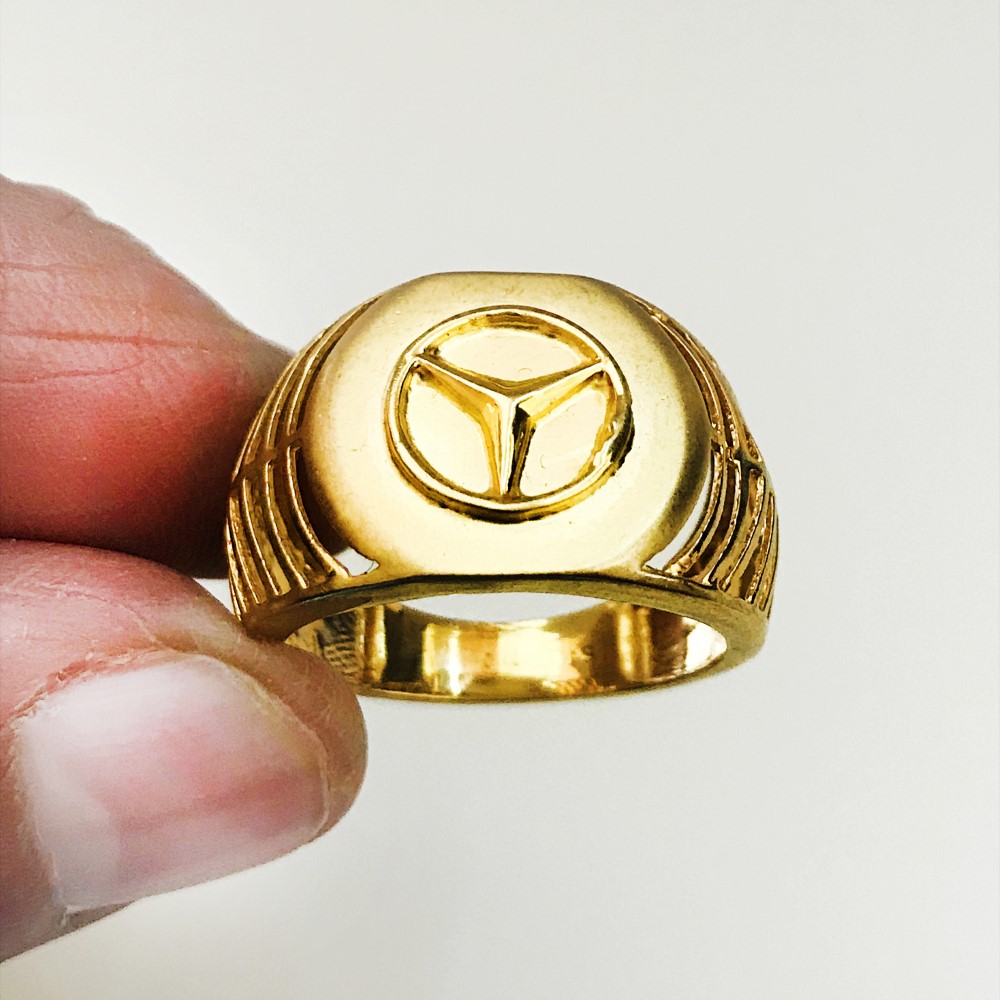 Fine Jewelry 18 Kt Hallmark  Solid Yellow Gold Men'S Ring Size 8-12