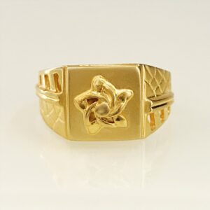 Fine Jewelry 18 Kt Hallmark  Solid Yellow Gold Men'S Ring Size 8-12