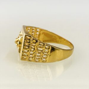 Fine Jewelry 18 Kt Hallmark  Solid Yellow Gold Men'S Ring Size 8-12