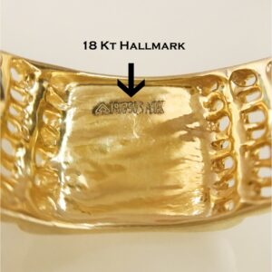 Fine Jewelry 18 Kt Hallmark  Solid Yellow Gold Men'S Ring Size 8-12