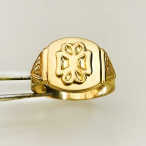Fine Jewelry 18 Kt Hallmark  Solid Yellow Gold Men'S Ring Size 8-12