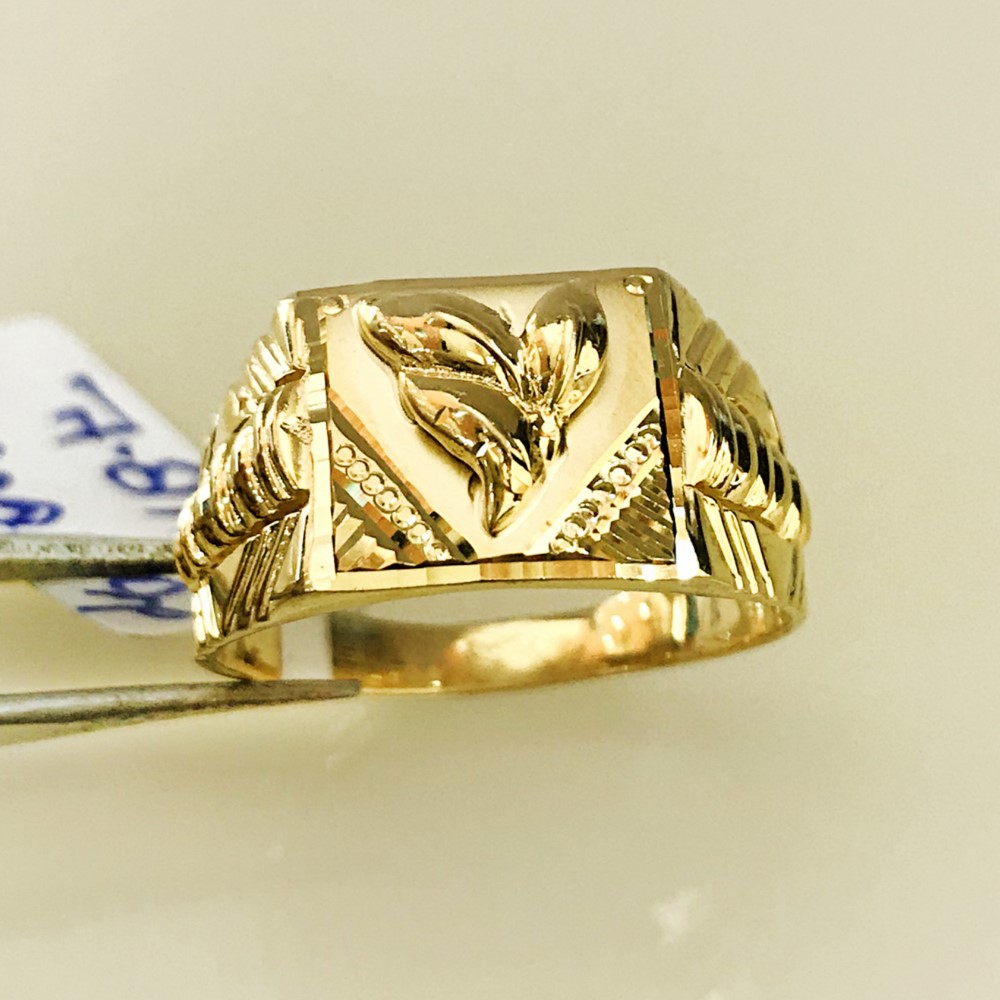 Fine Jewelry 18 Kt Hallmark  Solid Yellow Gold Men'S Ring Size 8-12