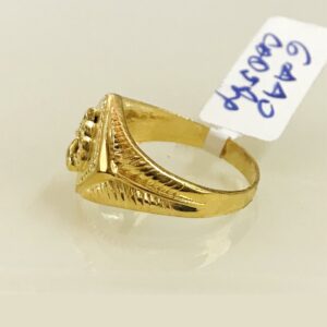 Fine Jewelry 18 Kt Hallmark  Solid Yellow Gold Men'S Ring Size 8-12