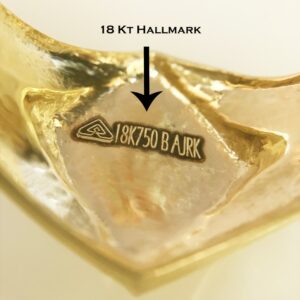 Fine Jewelry 18 Kt Hallmark  Solid Yellow Gold Men'S Ring Size 8-12