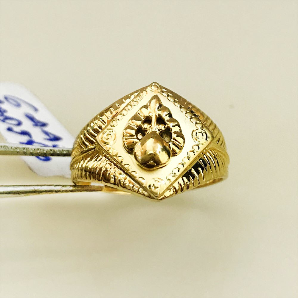 Fine Jewelry 18 Kt Hallmark  Solid Yellow Gold Men'S Ring Size 8-12