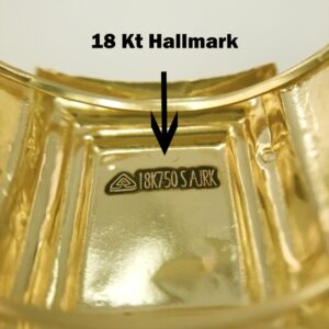 Fine Jewelry 18 Kt Hallmark  Solid Yellow Gold Men'S Ring Size 8-12