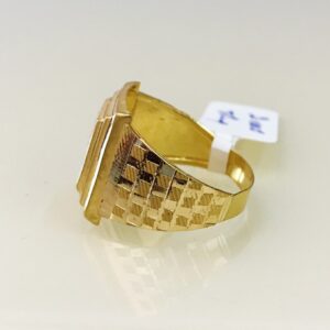 Fine Jewelry 18 Kt Hallmark  Solid Yellow Gold Men'S Ring Size 8-12