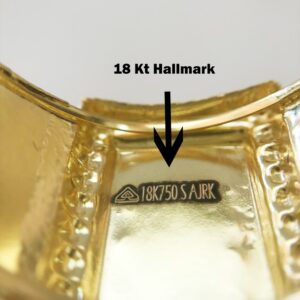 Fine Jewelry 18 Kt Hallmark  Solid Yellow Gold Men'S Ring Size 8-12