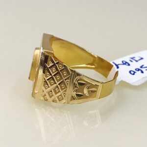 Fine Jewelry 18 Kt Hallmark  Solid Yellow Gold Men'S Ring Size 8-12