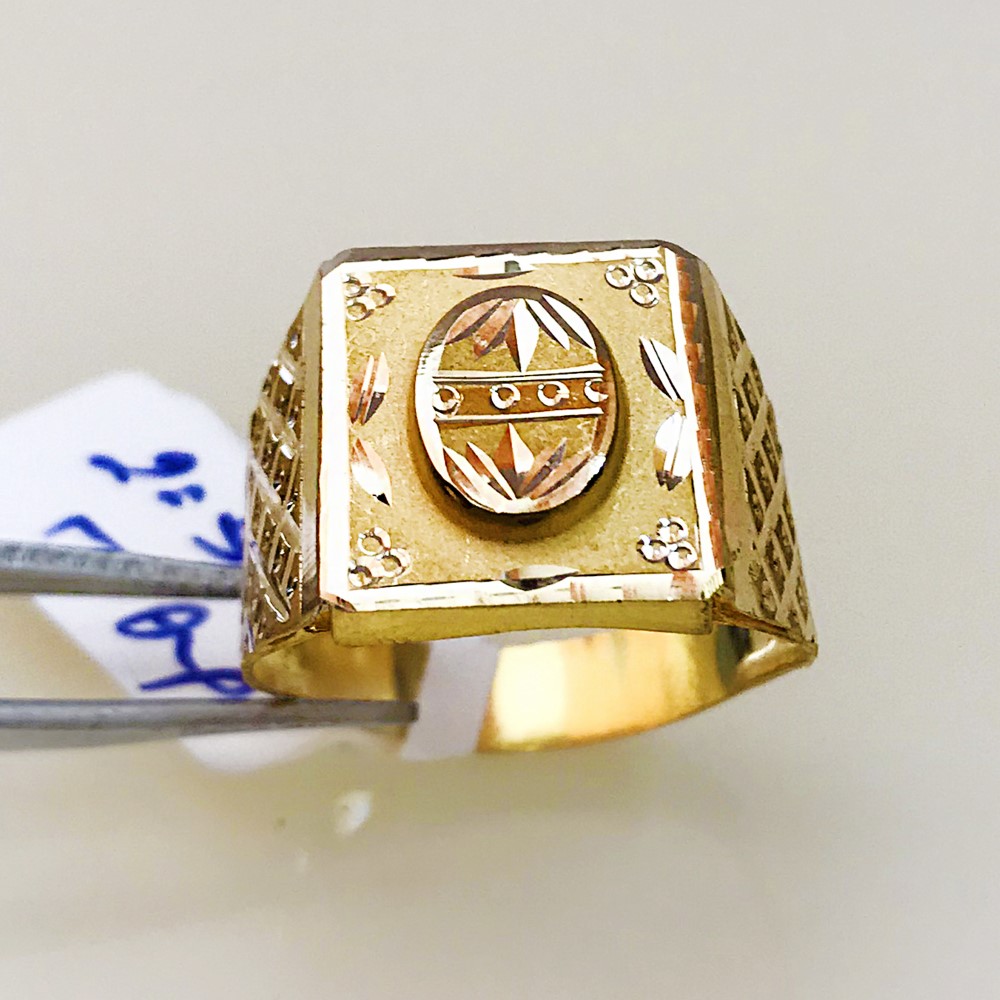 Fine Jewelry 18 Kt Hallmark  Solid Yellow Gold Men'S Ring Size 8-12
