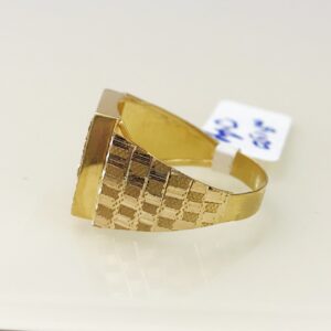 Fine Jewelry 18 Kt Hallmark  Solid Yellow Gold Men'S Ring Size 8-12