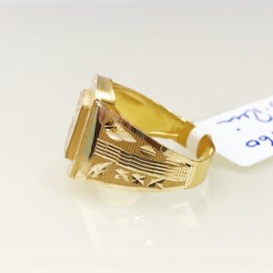 Fine Jewelry 18 Kt Hallmark  Solid Yellow Gold Men'S Ring Size 8-12