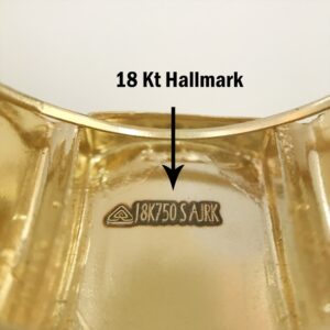 Fine Jewelry 18 Kt Hallmark  Solid Yellow Gold Men'S Ring Size 8-12