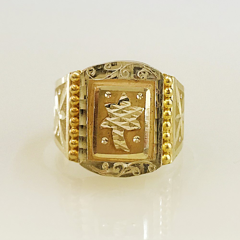 Fine Jewelry 18 Kt Hallmark Solid Yellow Gold Men'S Ring Size 8-12 - Image 2
