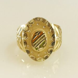 Fine Jewelry 18 Kt Hallmark  Solid Yellow Gold Men'S Ring Size 8-12
