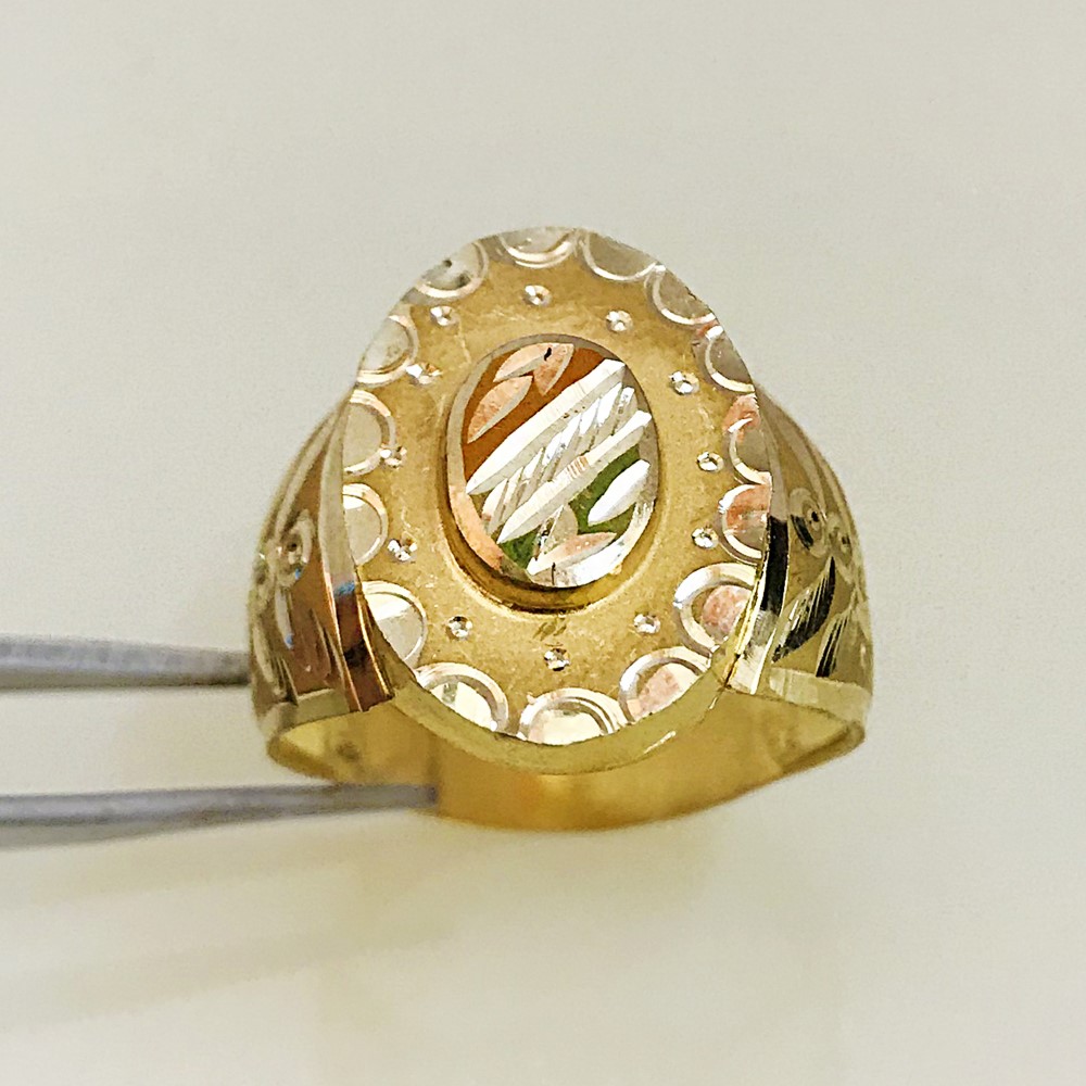 Fine Jewelry 18 Kt Hallmark  Solid Yellow Gold Men'S Ring Size 8-12