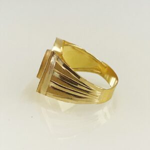 Fine Jewelry 18 Kt Hallmark  Solid Yellow Gold Men'S Ring Size 8-12