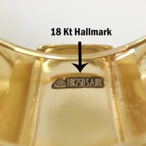 Fine Jewelry 18 Kt Hallmark  Solid Yellow Gold Men'S Ring Size 8-12