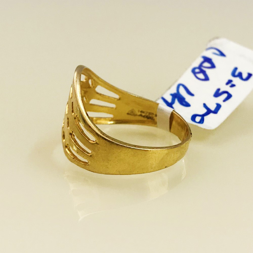 Fine Jewelry 18 Kt Hallmark Solid Yellow Gold Women'S Ring Size 5-9 - Image 4