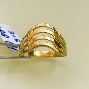 Fine Jewelry 18 Kt Hallmark  Solid Yellow Gold Women'S Ring Size 5-9