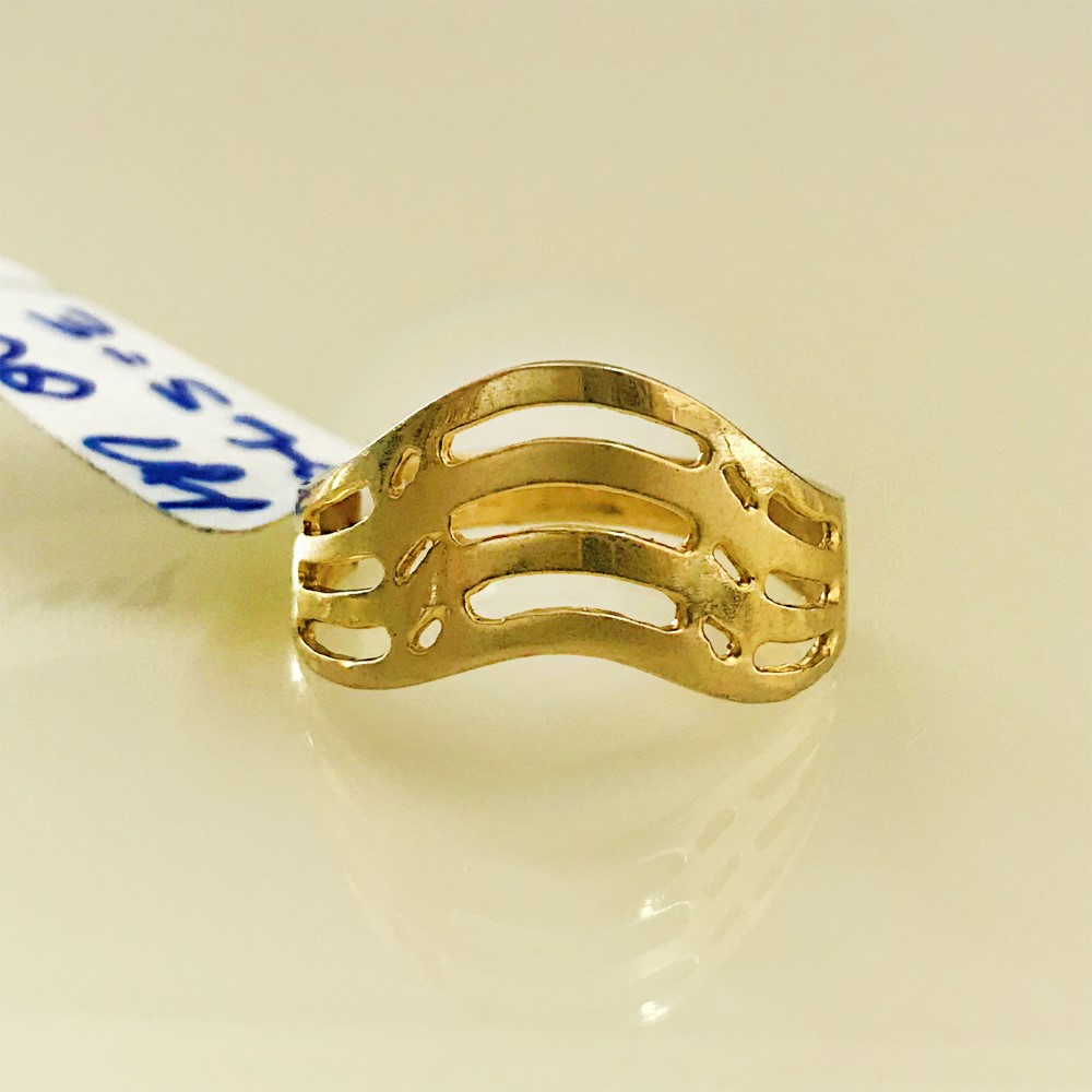 Fine Jewelry 18 Kt Hallmark  Solid Yellow Gold Women'S Ring Size 5-9