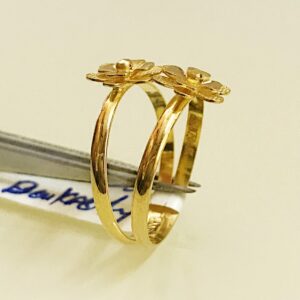 Fine Jewelry 18 Kt Hallmark  Solid Yellow Gold Women'S Ring Size 5-9
