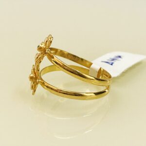 Fine Jewelry 18 Kt Hallmark  Solid Yellow Gold Women'S Ring Size 5-9