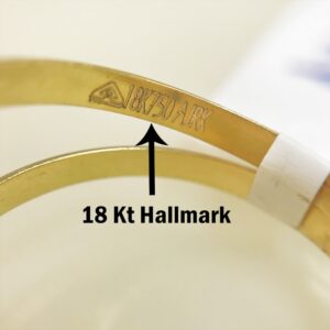 Fine Jewelry 18 Kt Hallmark  Solid Yellow Gold Women'S Ring Size 5-9