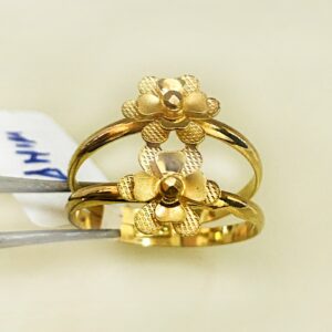 Fine Jewelry 18 Kt Hallmark  Solid Yellow Gold Women'S Ring Size 5-9