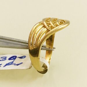 Fine Jewelry 18 Kt Hallmark  Solid Yellow Gold Women'S Ring Size 5-9