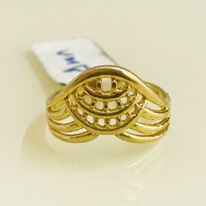 Fine Jewelry 18 Kt Hallmark  Solid Yellow Gold Women'S Ring Size 5-9