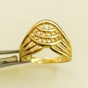 Fine Jewelry 18 Kt Hallmark  Solid Yellow Gold Women'S Ring Size 5-9
