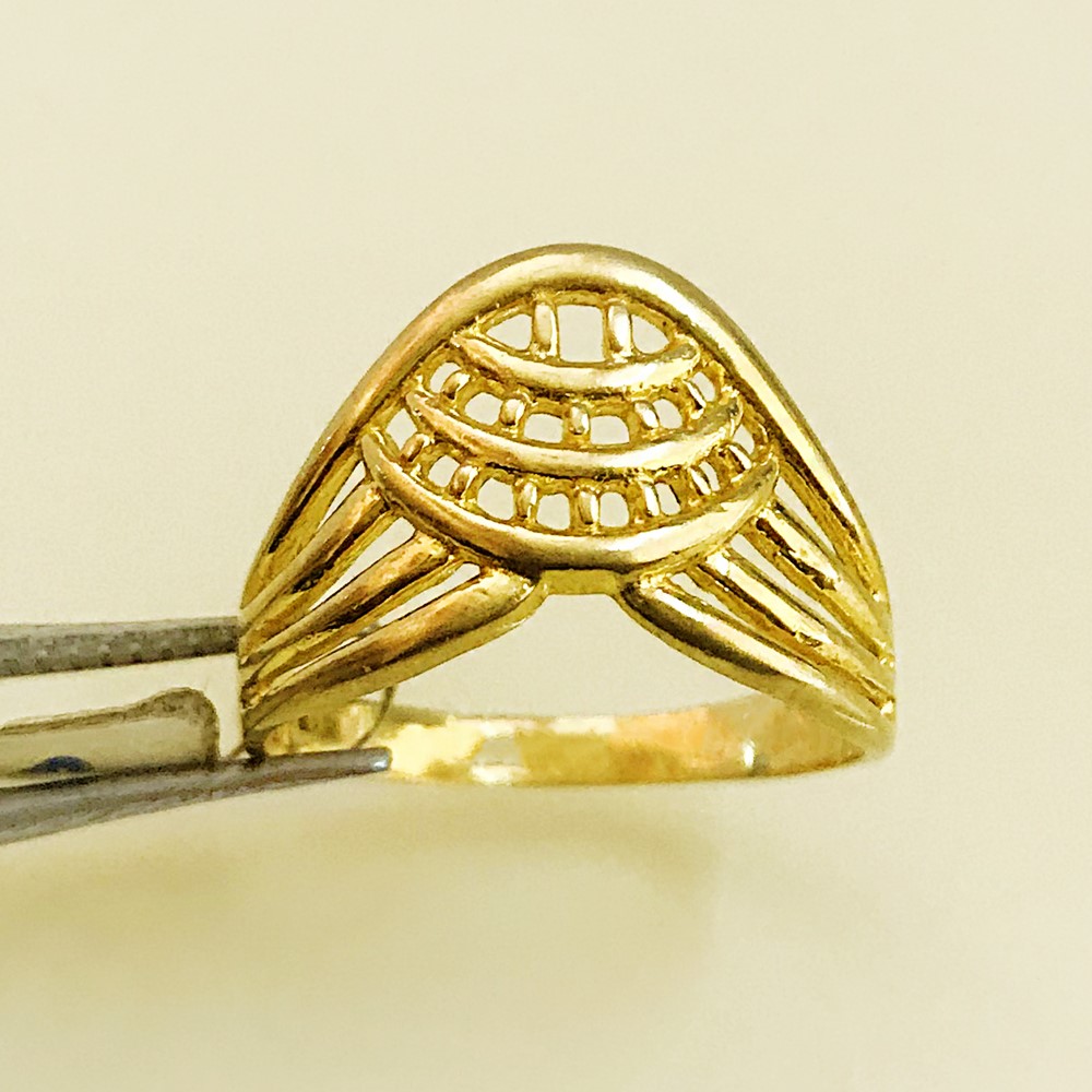 Fine Jewelry 18 Kt Hallmark  Solid Yellow Gold Women'S Ring Size 5-9