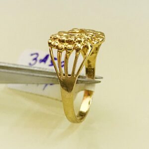Fine Jewelry 18 Kt Hallmark  Solid Yellow Gold Women'S Ring Size 5-9