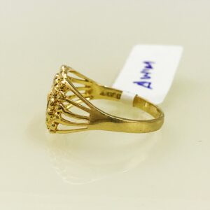 Fine Jewelry 18 Kt Hallmark  Solid Yellow Gold Women'S Ring Size 5-9