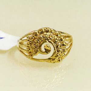 Fine Jewelry 18 Kt Hallmark  Solid Yellow Gold Women'S Ring Size 5-9