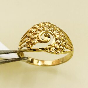Fine Jewelry 18 Kt Hallmark  Solid Yellow Gold Women'S Ring Size 5-9