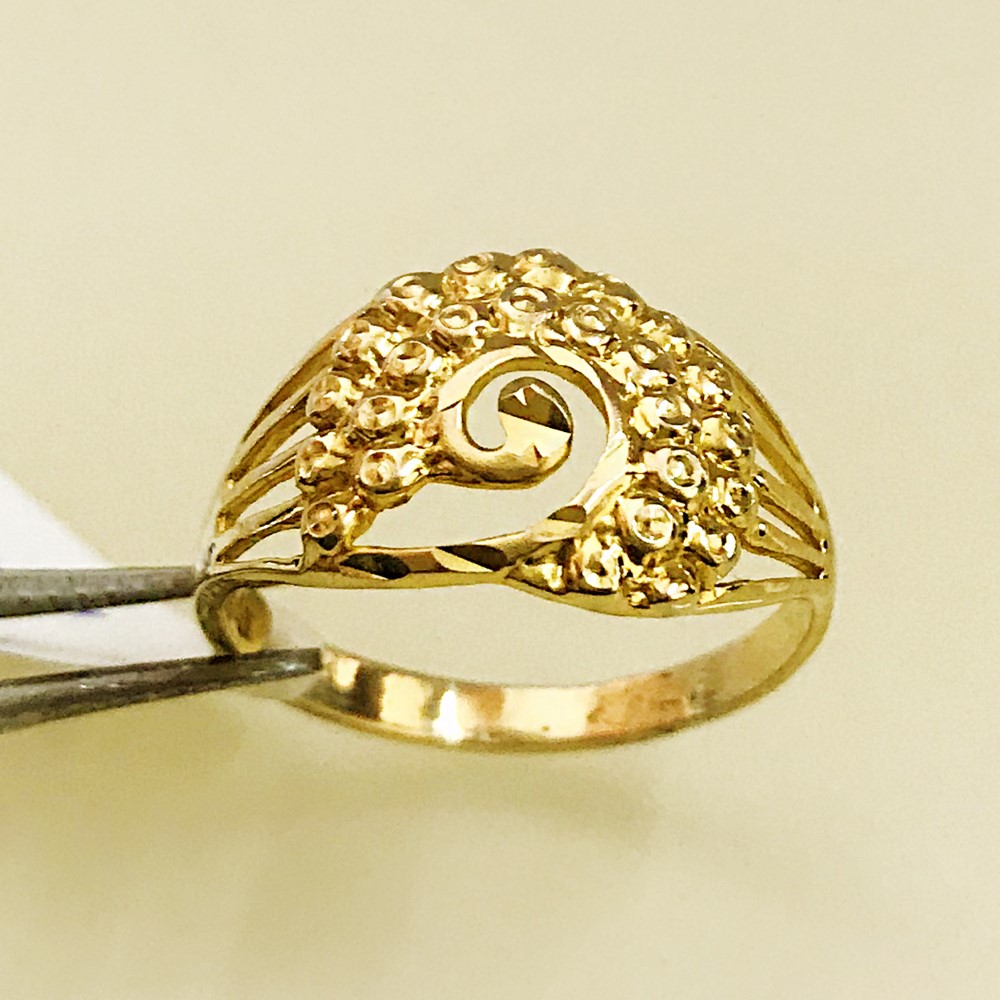Fine Jewelry 18 Kt Hallmark  Solid Yellow Gold Women'S Ring Size 5-9