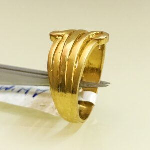 Fine Jewelry 18 Kt Hallmark  Solid Yellow Gold Women'S Ring Size 5-9