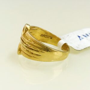 Fine Jewelry 18 Kt Hallmark  Solid Yellow Gold Women'S Ring Size 5-9