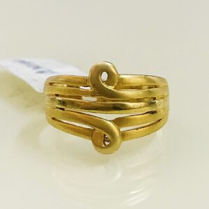 Fine Jewelry 18 Kt Hallmark  Solid Yellow Gold Women'S Ring Size 5-9