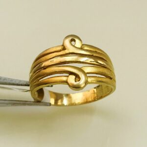 Fine Jewelry 18 Kt Hallmark  Solid Yellow Gold Women'S Ring Size 5-9