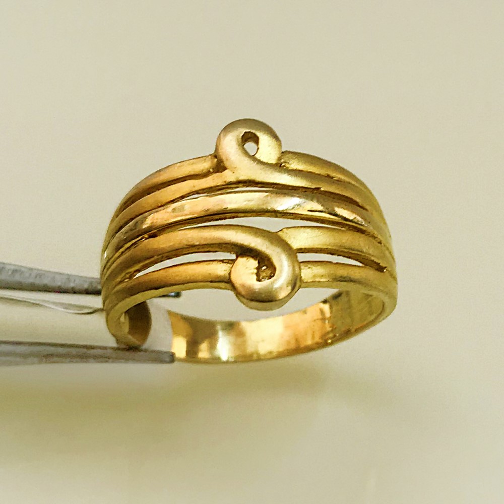 Fine Jewelry 18 Kt Hallmark  Solid Yellow Gold Women'S Ring Size 5-9