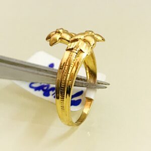 Fine Jewelry 18 Kt Hallmark  Solid Yellow Gold Women'S Ring Size 5-9