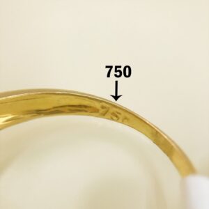 Fine Jewelry 18 Kt Hallmark  Solid Yellow Gold Women'S Ring Size 5-9