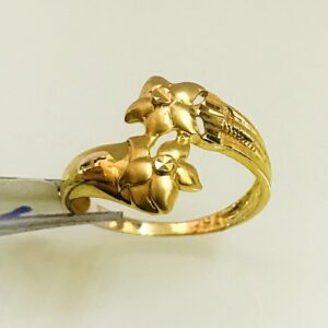 Fine Jewelry 18 Kt Hallmark  Solid Yellow Gold Women'S Ring Size 5-9