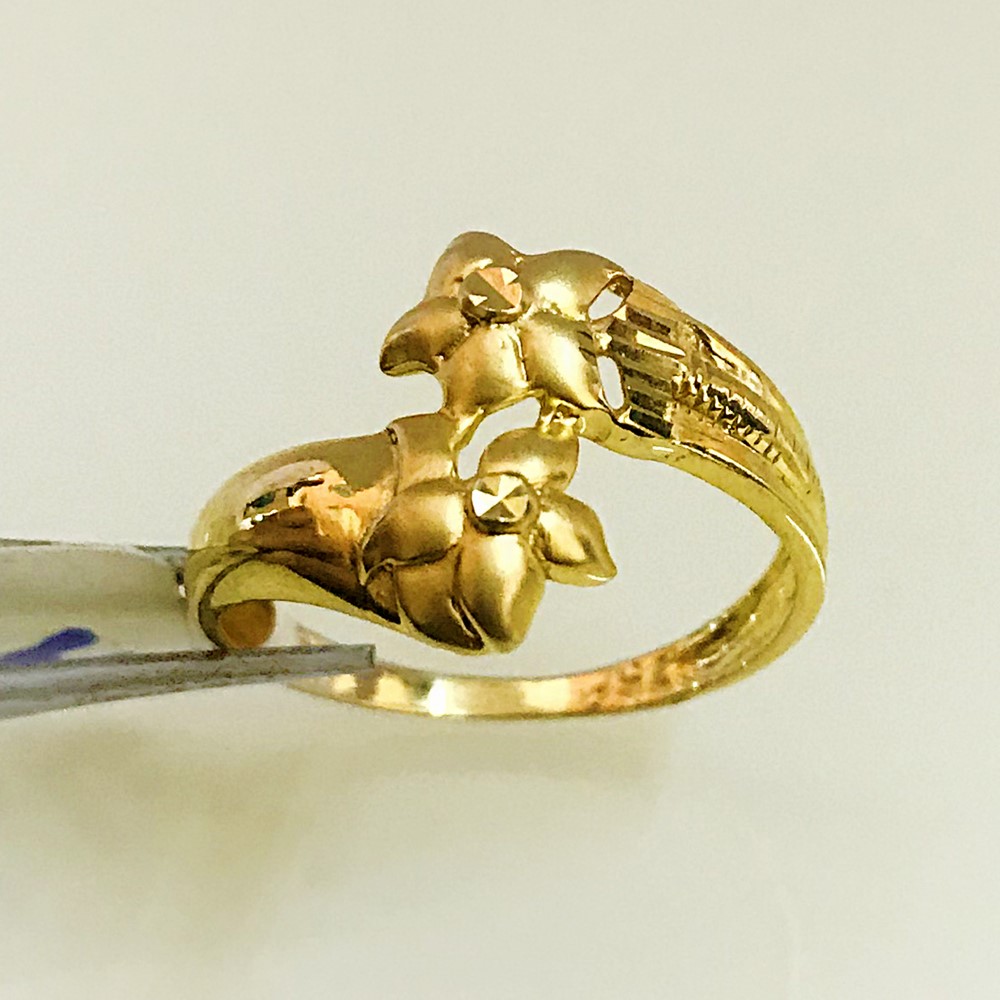 Fine Jewelry 18 Kt Hallmark  Solid Yellow Gold Women'S Ring Size 5-9