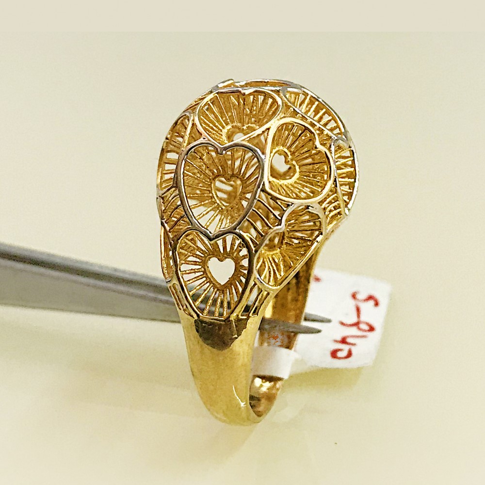 Fine Jewelry 18 Kt Hallmark Solid Yellow Gold Women'S Ring Size 5-9 - Image 4